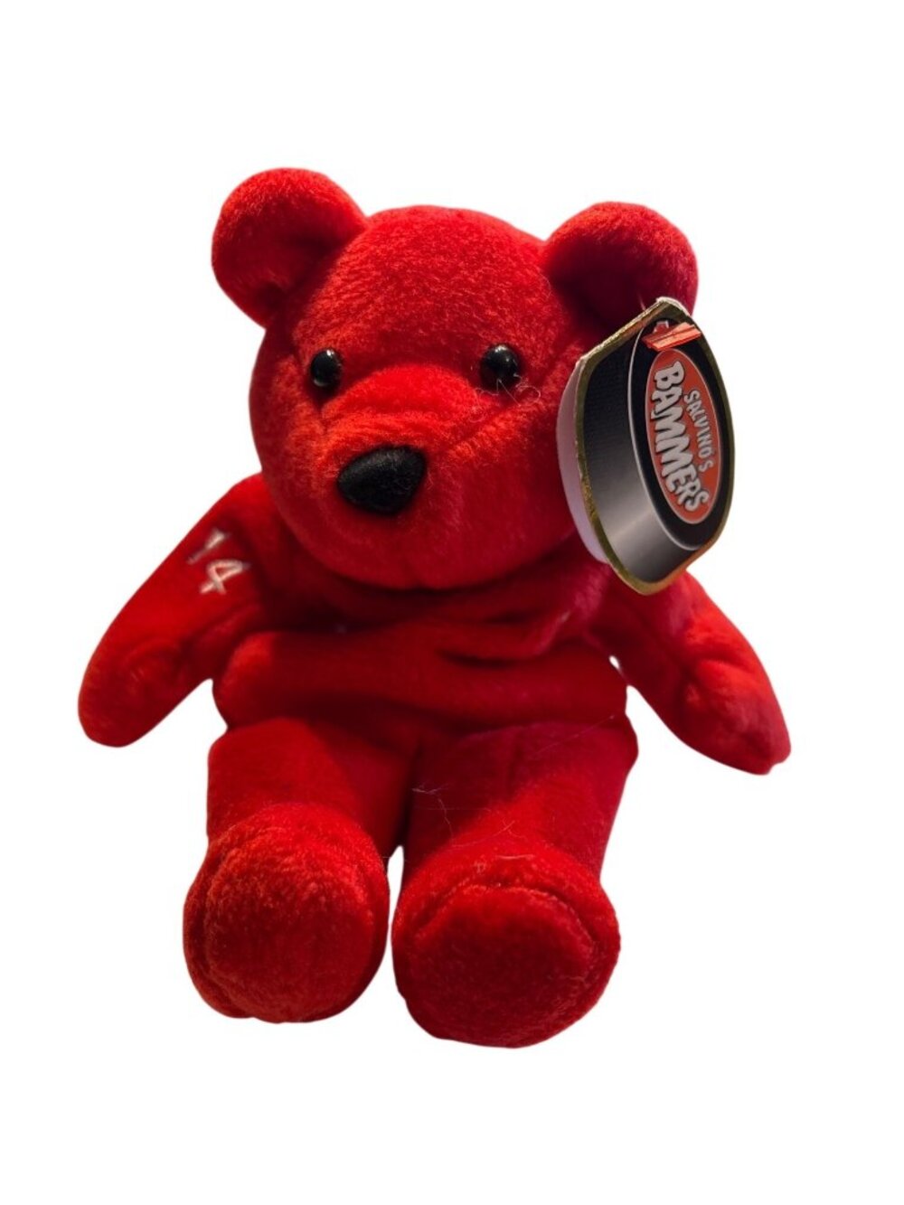 Brendan Shanahan #14 Salvinos Bammers NHL Hockey Plush Red Bear Collectible Toy